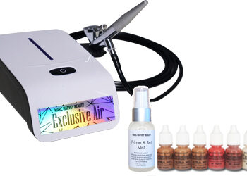 5-Speed PRO Airbrush BROWN Starter Kit + Primer & 24k Shimmer