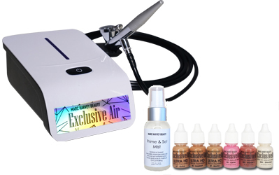 5-Speed PRO Airbrush TAN Starter Kit + Primer & 24k Shimmer